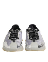 Dolce & Gabbana Black Silver NS1 Men Low Top Sneakers Shoes